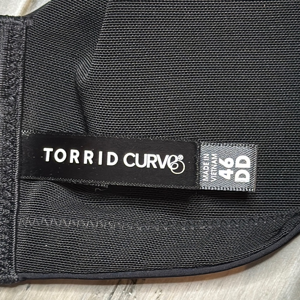TORRID CURVE PERFECT T SHIRT PUSH UP BRA 46DD BLACK LACE INSET SMOOTH CUPS *NWT* - Picture 11 of 11